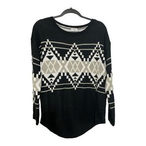 TOBI Black White and Gray Winter Sweater- Very Warm! Size S/M